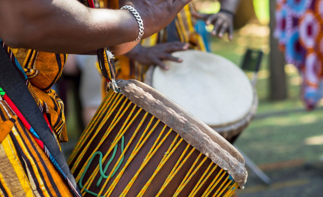 drummer at festival of nations st. louis