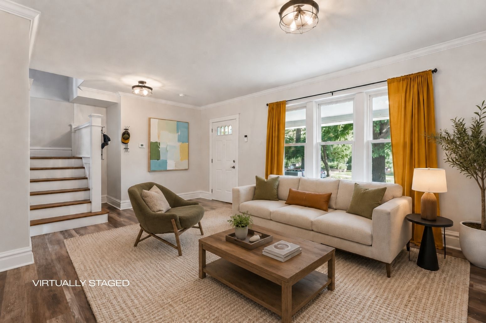 Geyer Living Room Virtually Staged