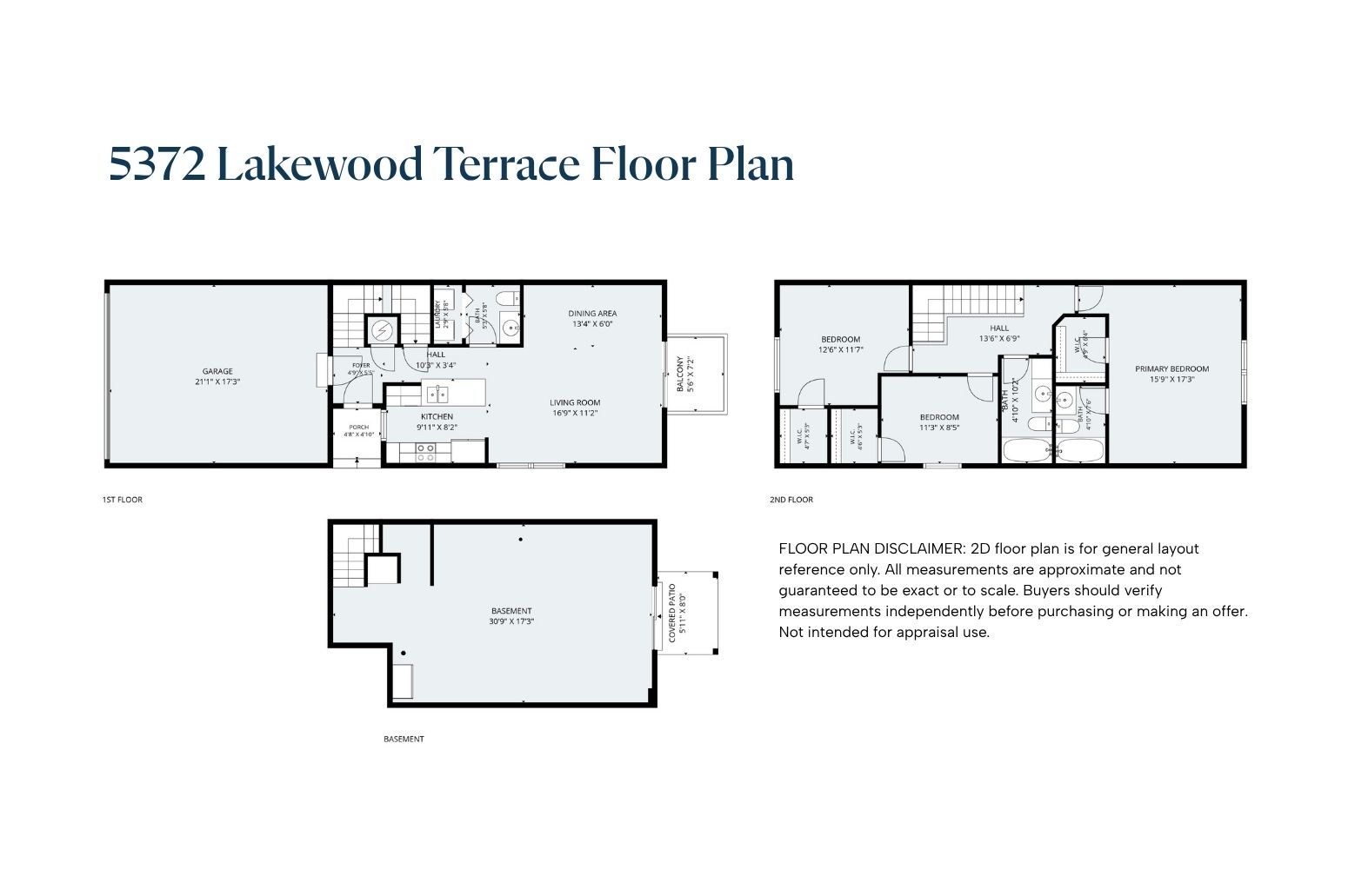 5372 Lakewood Terrace floorplan