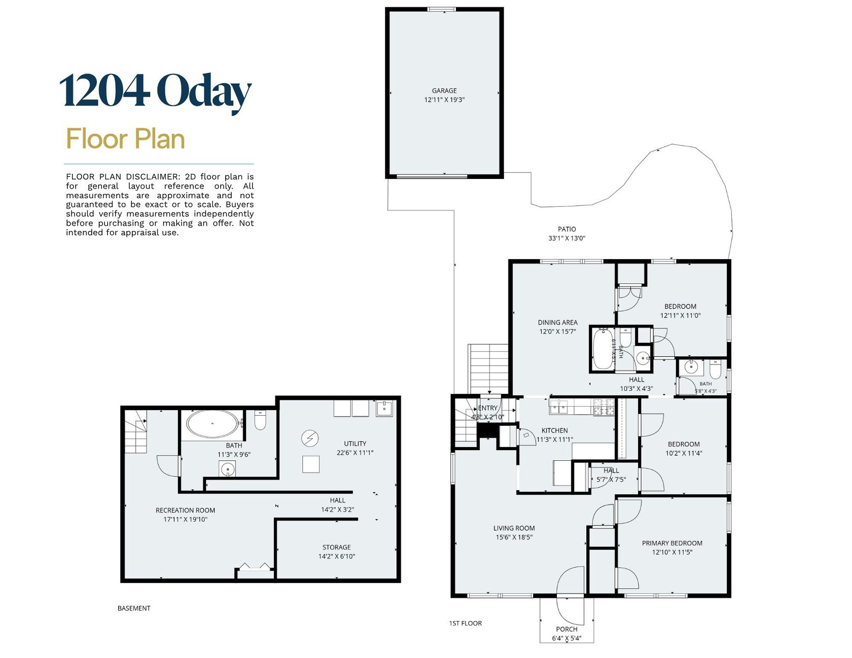 1204 Oday Rock Hill Floor Plan