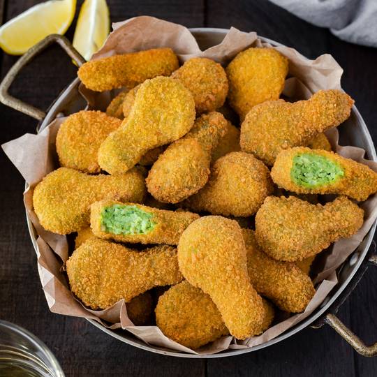 Patitas de Pollo con Espinaca y Queso