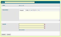 form of fields with defaults