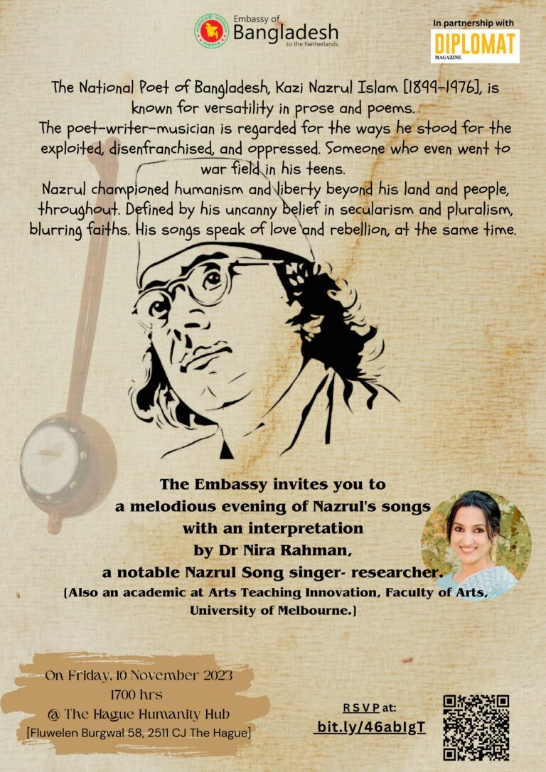 A Tribute to the National Poet: The Embassy of Bangladesh’s Concert Featuring Dr. Nira Rahman