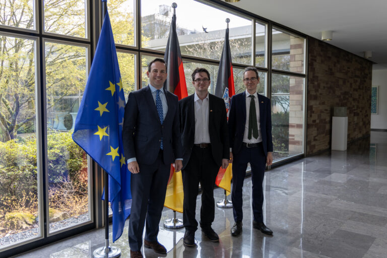 UK top diplomats Kieran Drake and Nick Russell paid inaugural visit to Saarland
