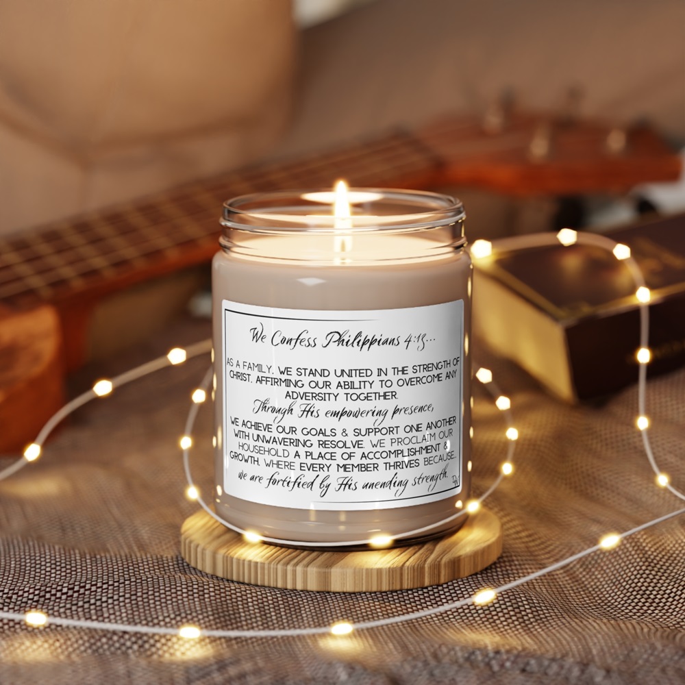 candles with inspirational sayings