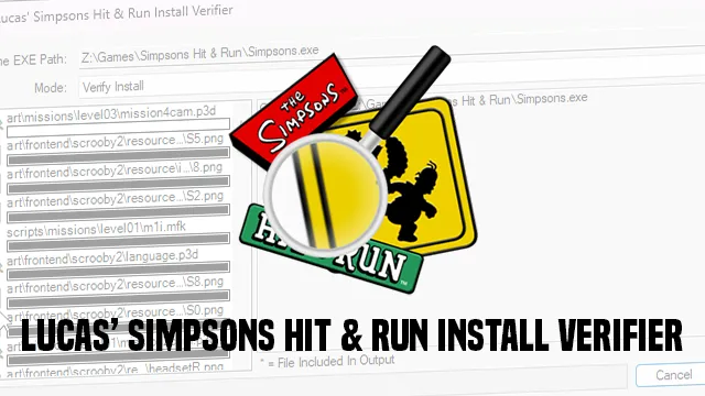 Banner image for Lucas' Simpsons Hit & Run Install Verifier
