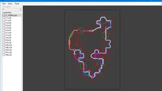 The main window viewing the world bounds, road network, fences and more found in Radical's L1_TERRA.p3d.