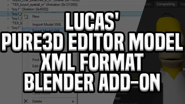 Banner image for Lucas' Pure3D Editor Model XML Format Blender Add-on