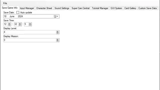 The `Save Game Info` tab.