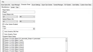 The `Character Sheet` tab.
