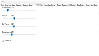 The `Sound Settings` tab.