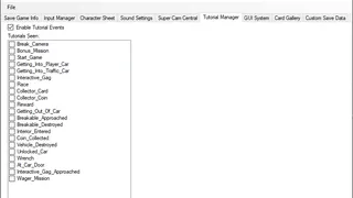The `Tutorial Manager` tab.