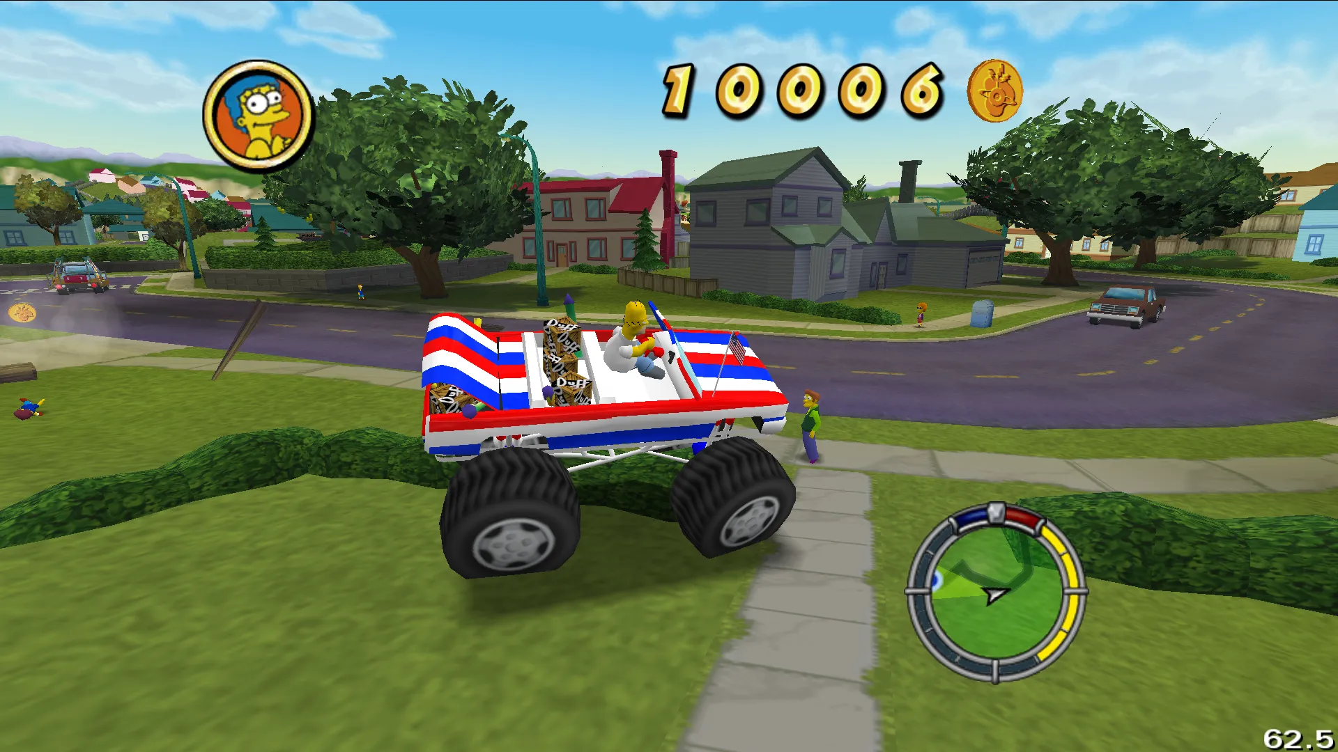 Homer driving the 'Muricar