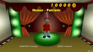 Homer wearing the "Patriotic" outfit before it was a problem.