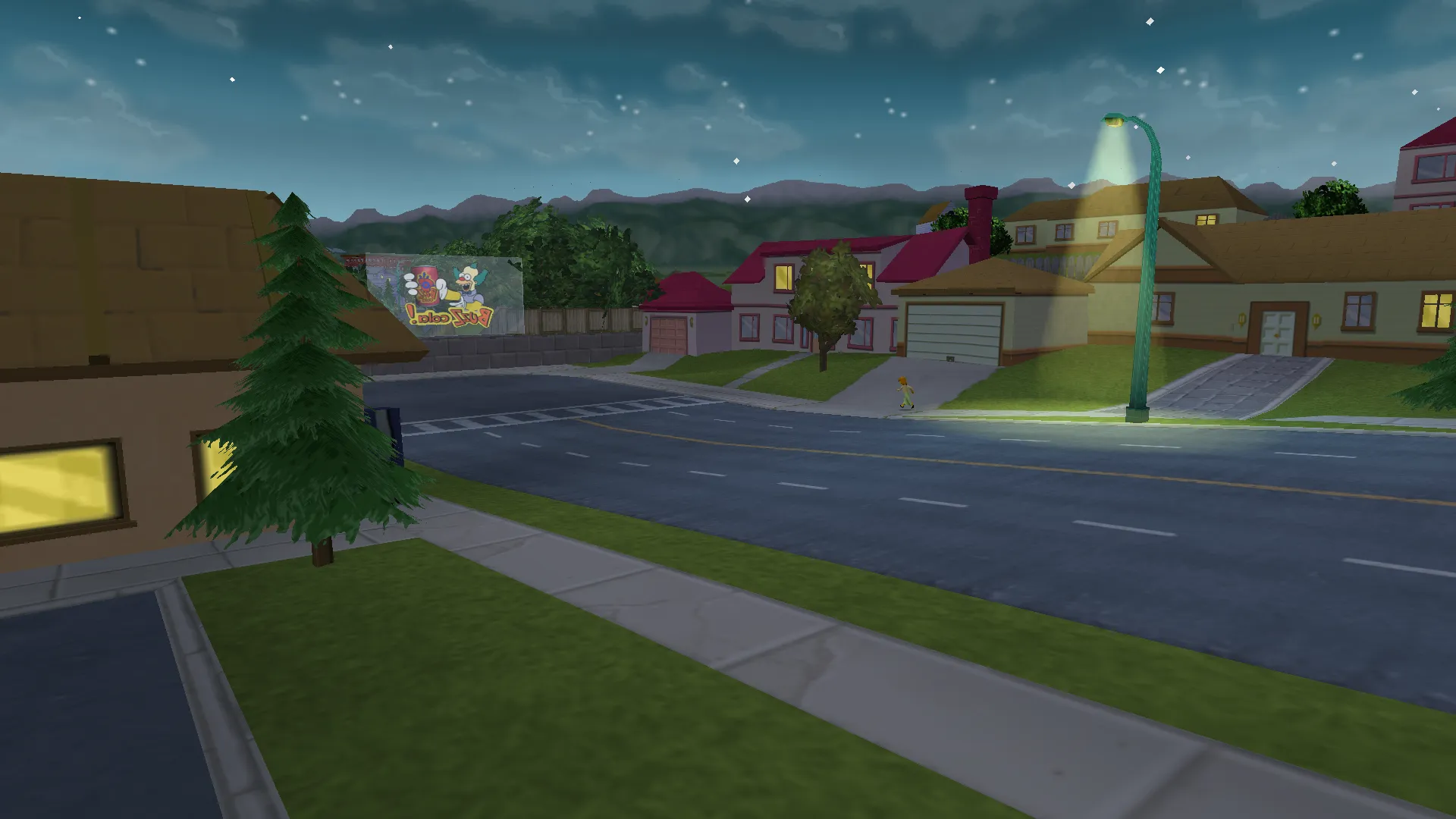 A photo of an empty street with nothing to see here.