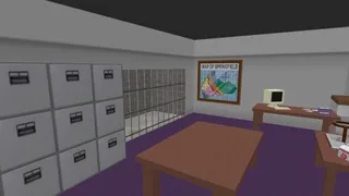 The interior of the Springfield Police Department.