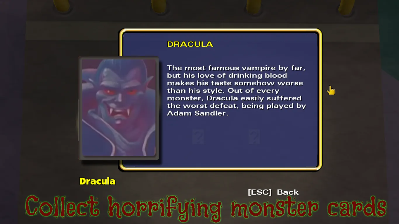 Collect horrifying monster cards