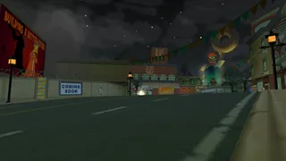 The menacing Lard Lad statue overlooking downtown.