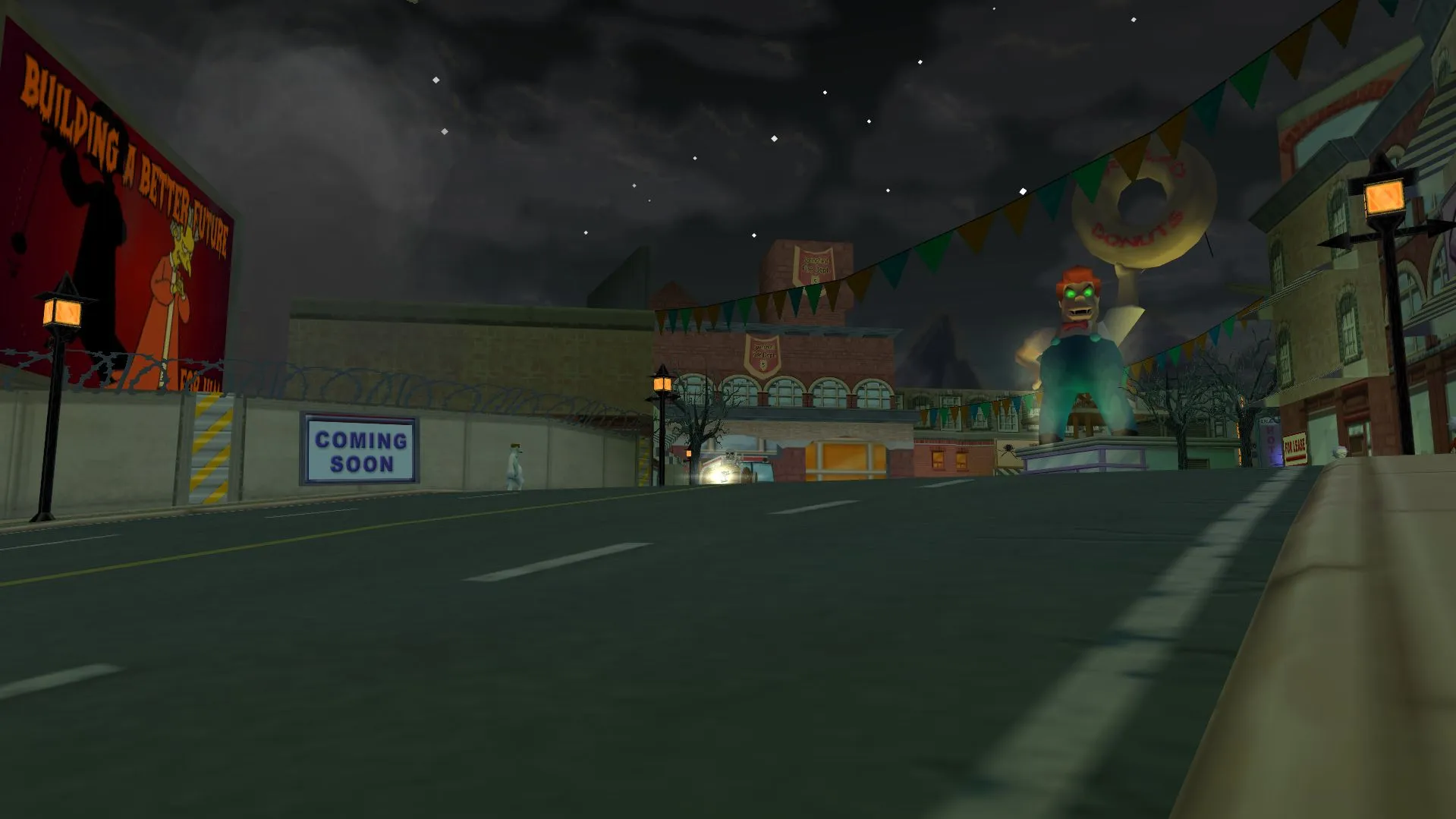 The menacing Lard Lad statue overlooking downtown.