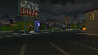 The Zombie Burger near the arcade.