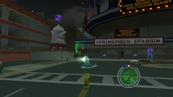 Bart near the stadium.