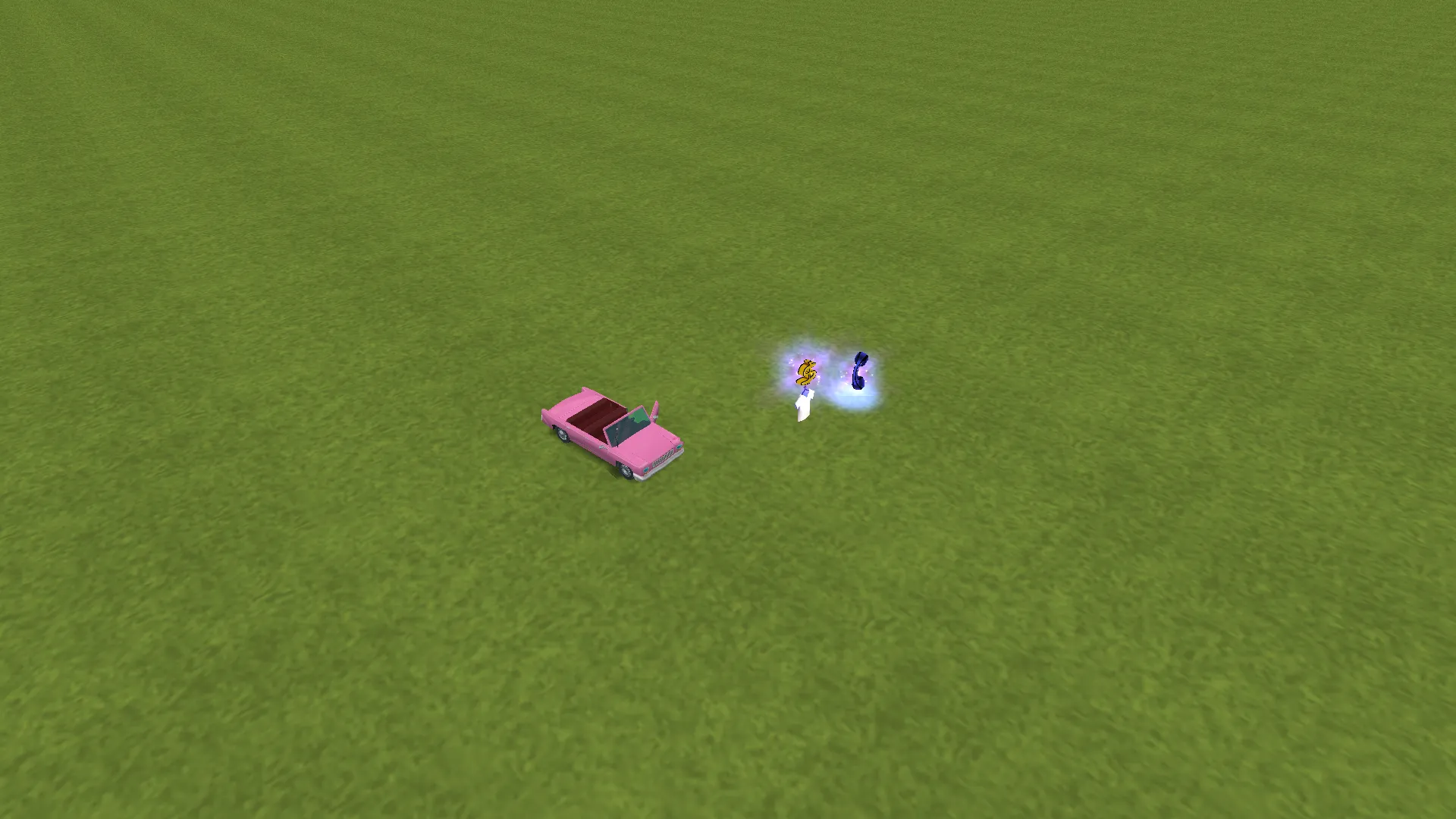 An overhead shot of the map