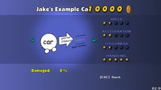 Jake's Example Car in the phone booth.