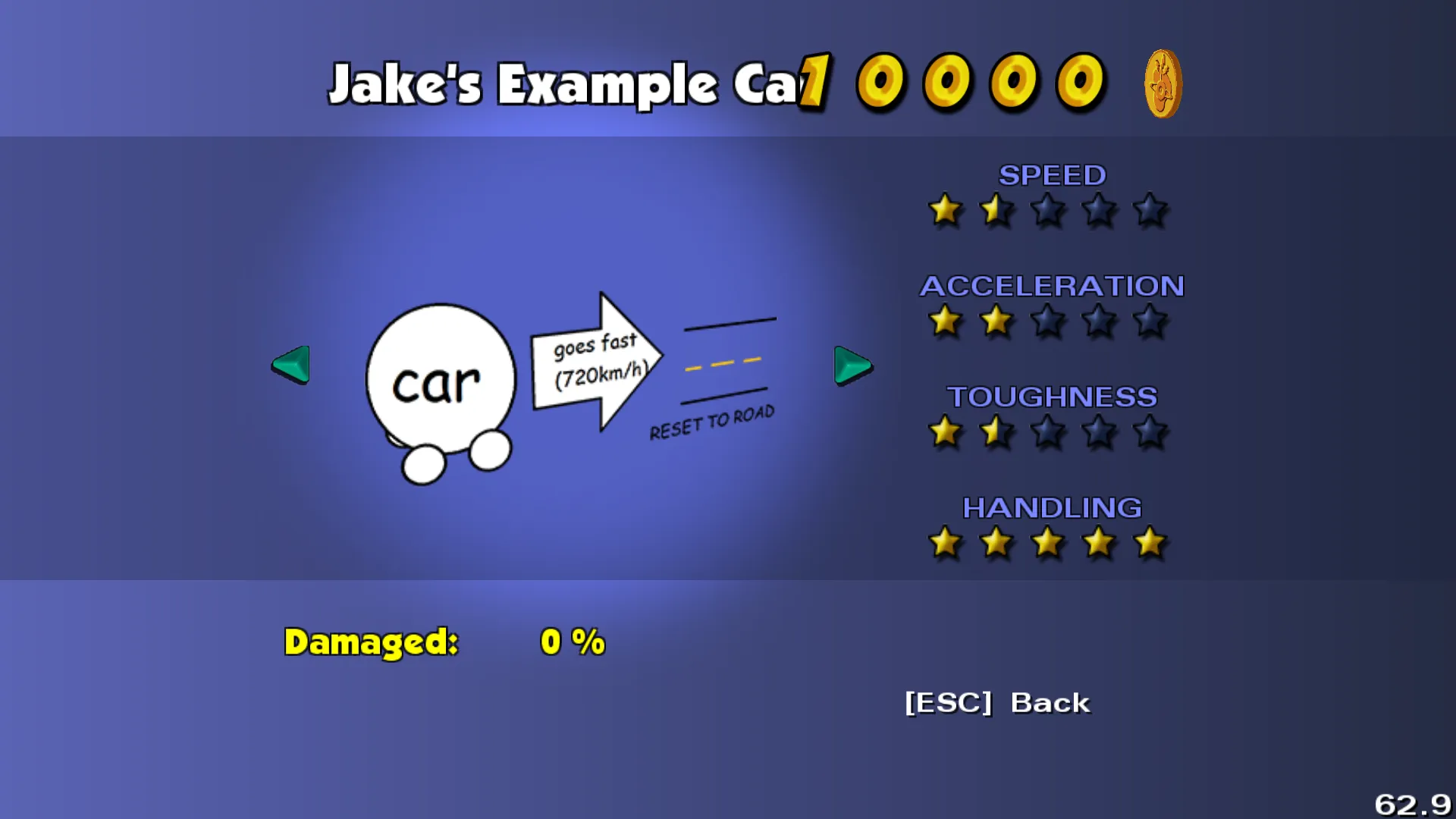 Jake's Example Car in the phone booth.