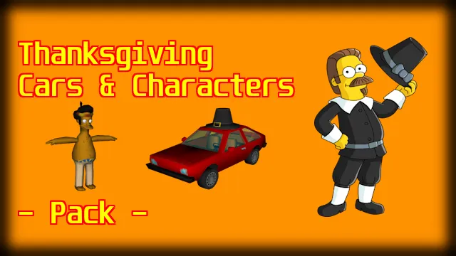 Banner image for Thanksgiving characters and cars pack