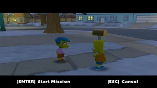 Bart is talking to Milhouse