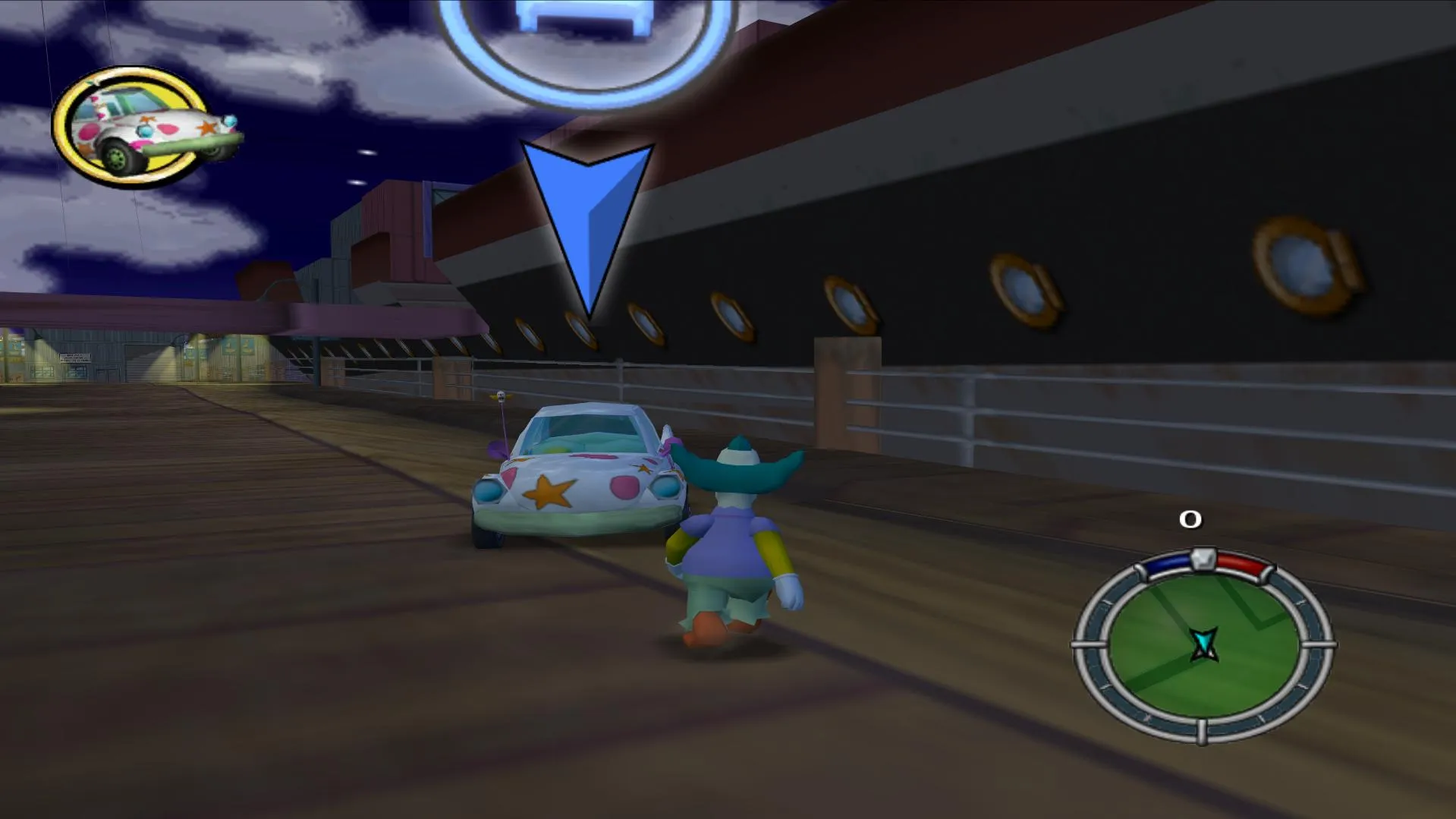 A clown walking gangsta