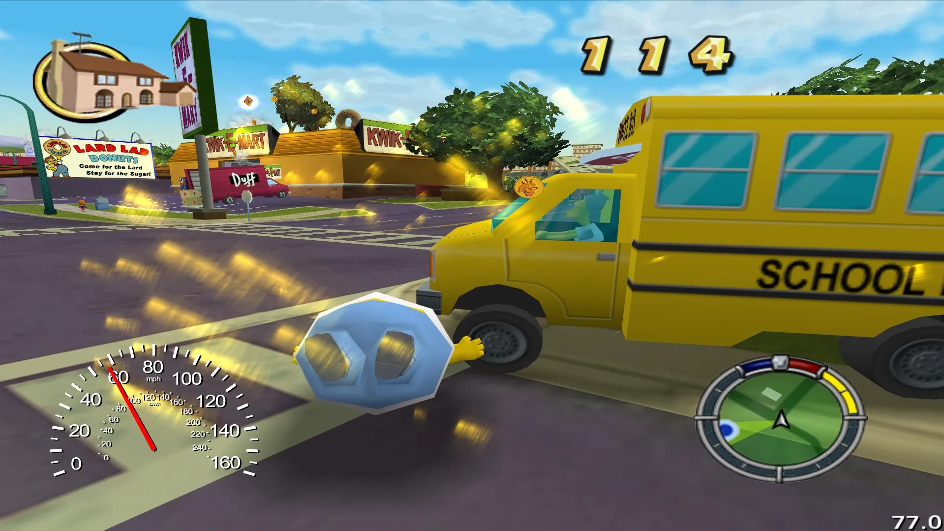 Homer Ball hitting stuff