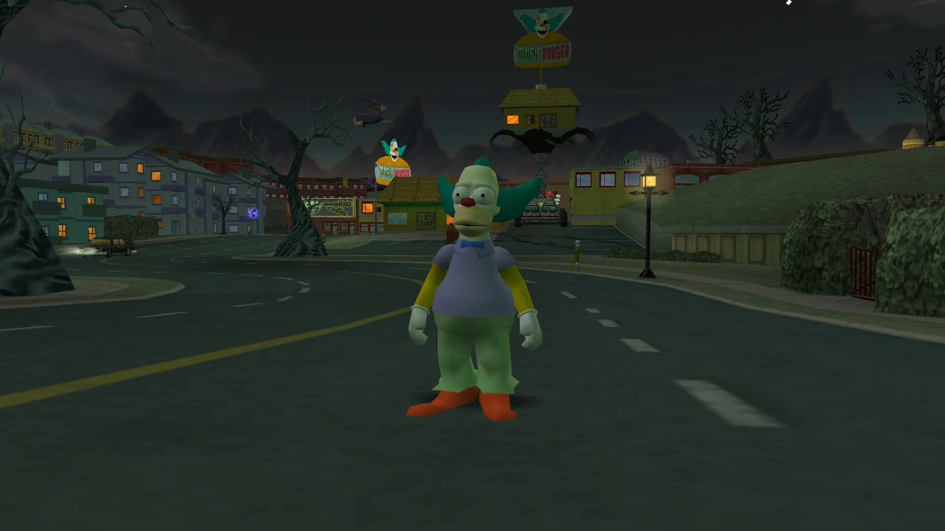 Krusty near the Zombie Tooth