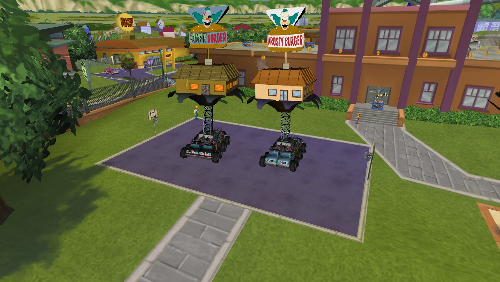 Krusty Burger Tooth next to Zombie Burger Tooth