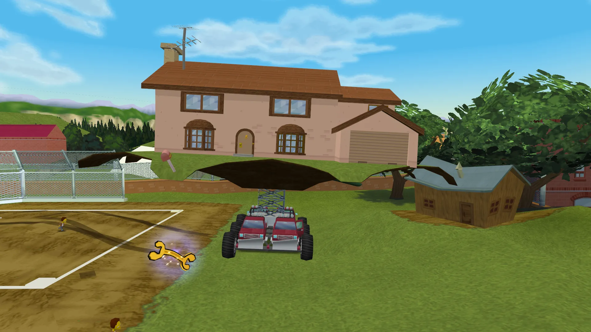 A view of the Traveling House.