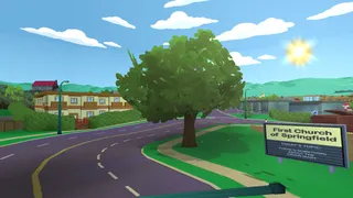 A tree next to the Springfield Church sign