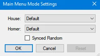 The mod settings.
