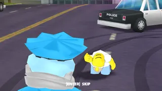 Homer chatting with Wiggum robot