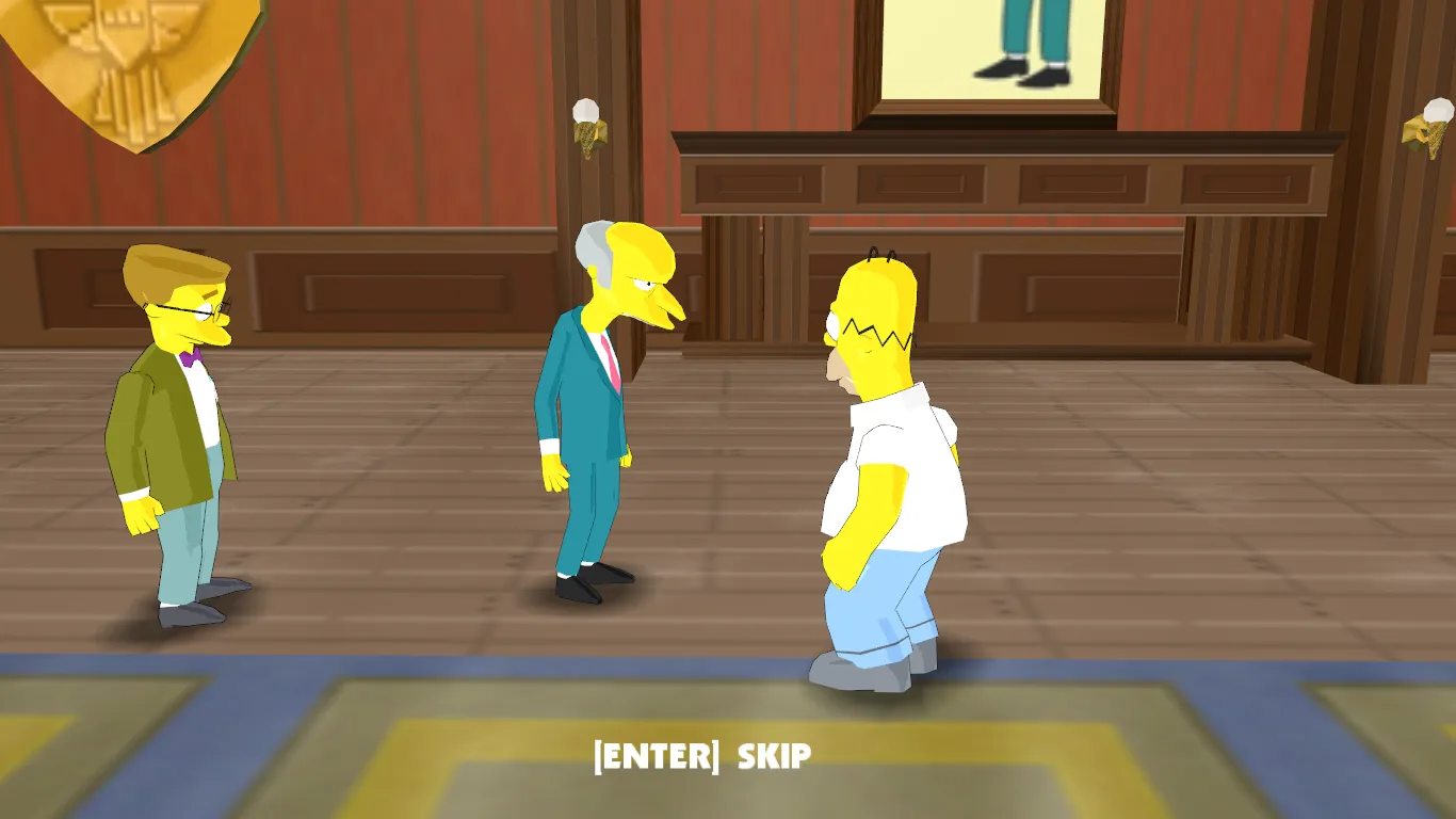 Homer talking to Burns