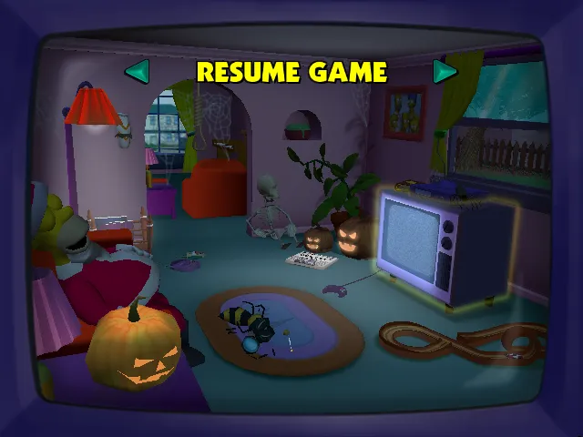 Two Main Menu themes at once: the environment is using the Halloween theme, whilst Homer is using the Christmas theme.