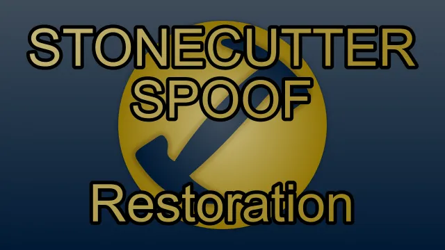 Banner image for Stone_Cutter_Spoof Restoration