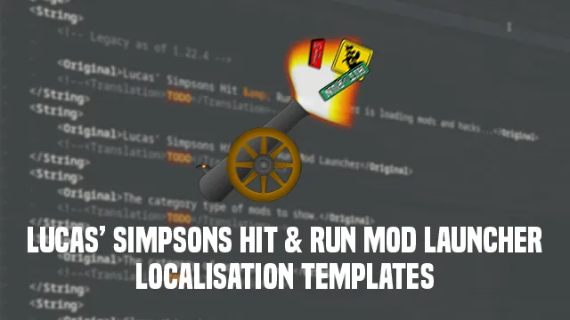 Banner image for Lucas' Simpsons Hit & Run Mod Launcher Localisation Templates
