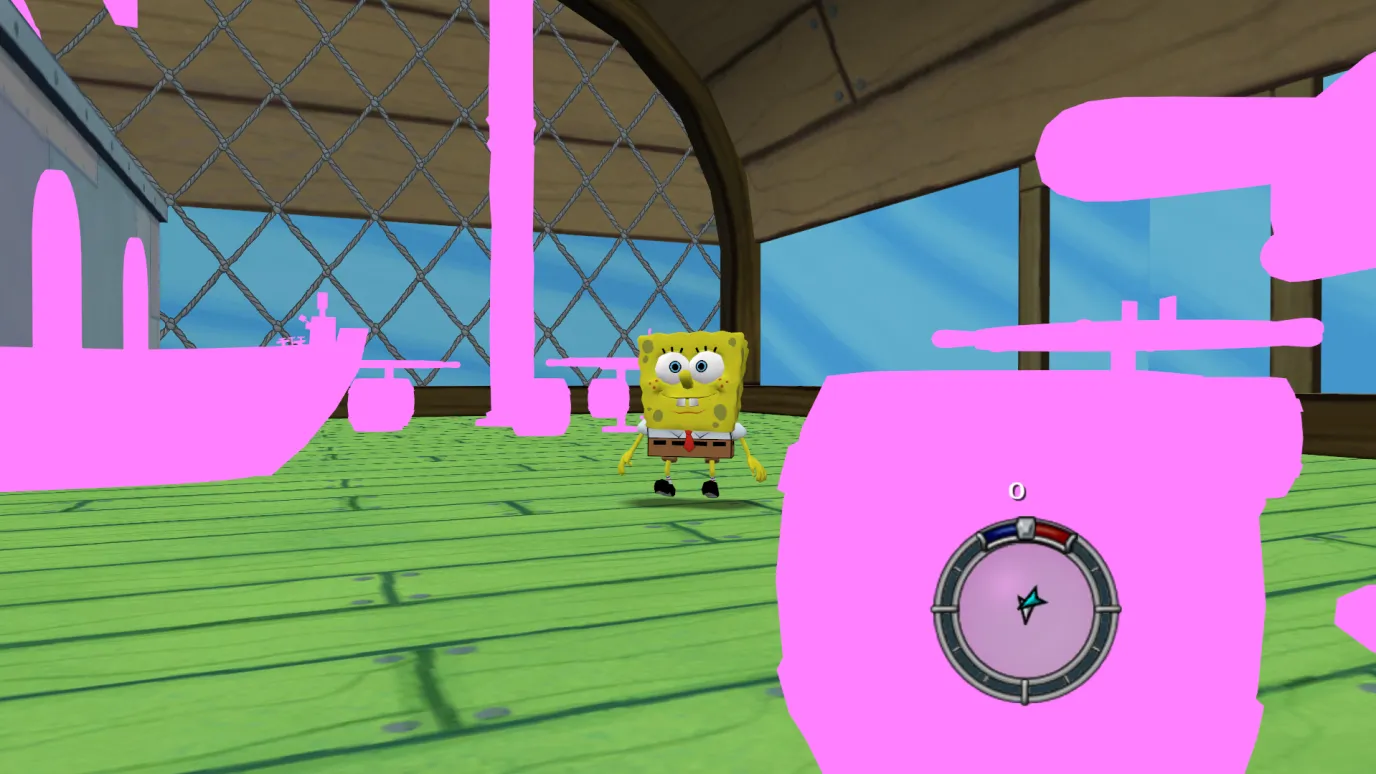 SpongeBob inside the Krusty Krab