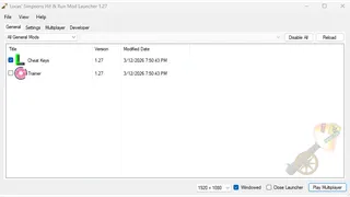 The main window listing a few Donut Team mods.