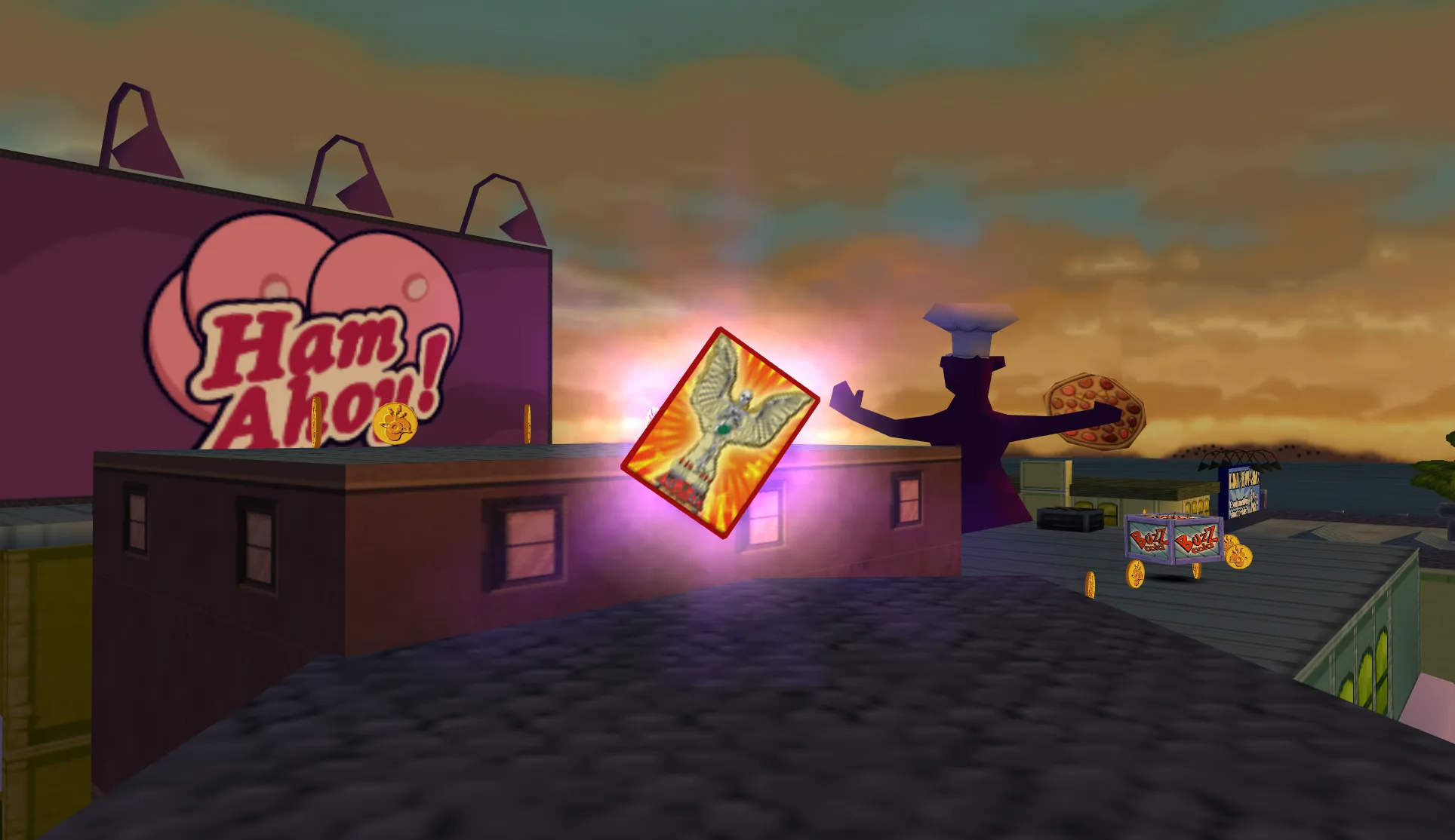 The Angel Skeleton card floating above the Android's Dungeon.