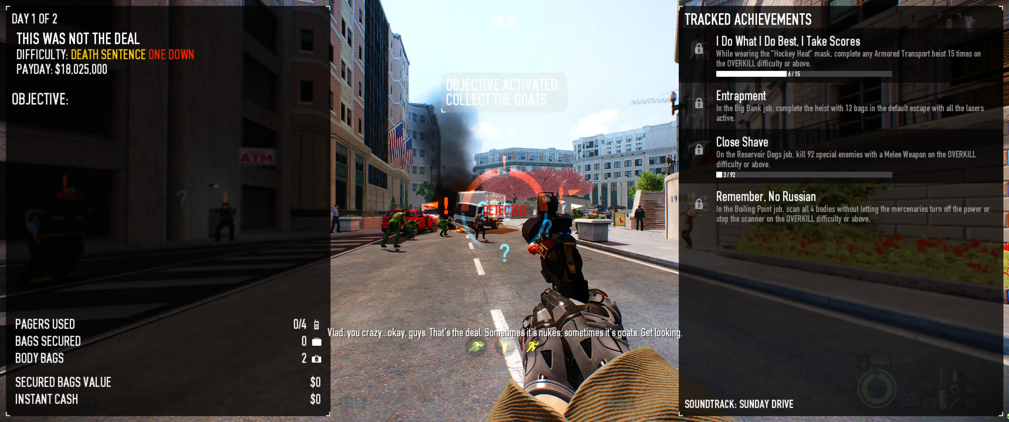 Showing "Sunday Drive" in the currently playing area