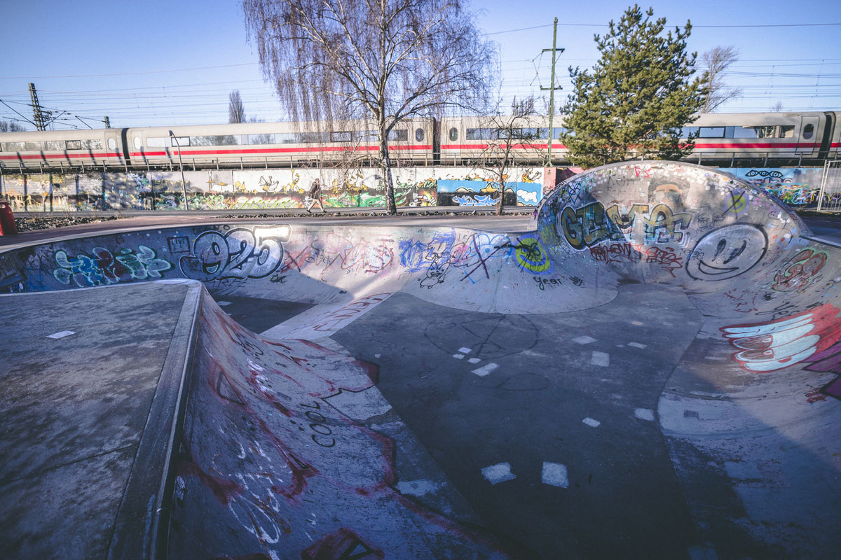 Skatepark Berlin Gleisdreieck Skater Skatebaording Skate