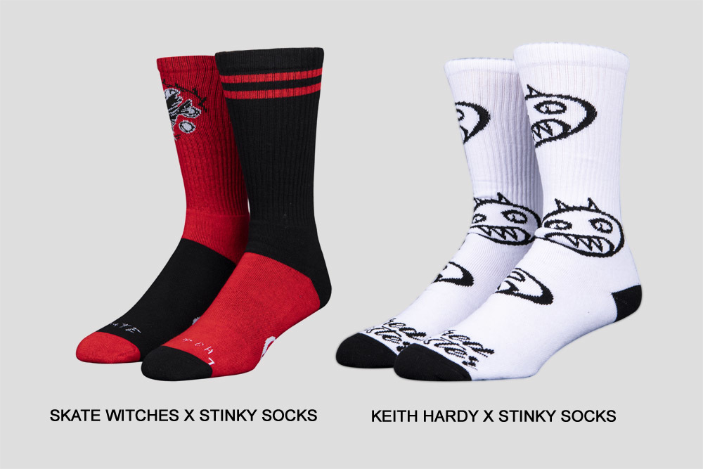 stinky socks snowboarding skateboarding collection