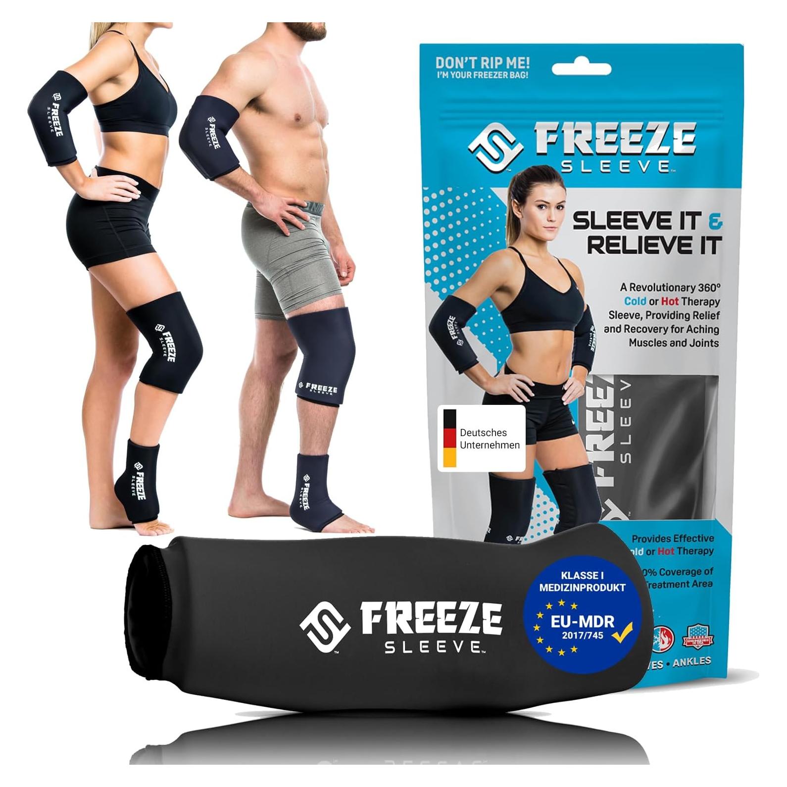 Manga de Compresión FreezeSleeve Terapia Frío/Calor Negro X-Pequeño