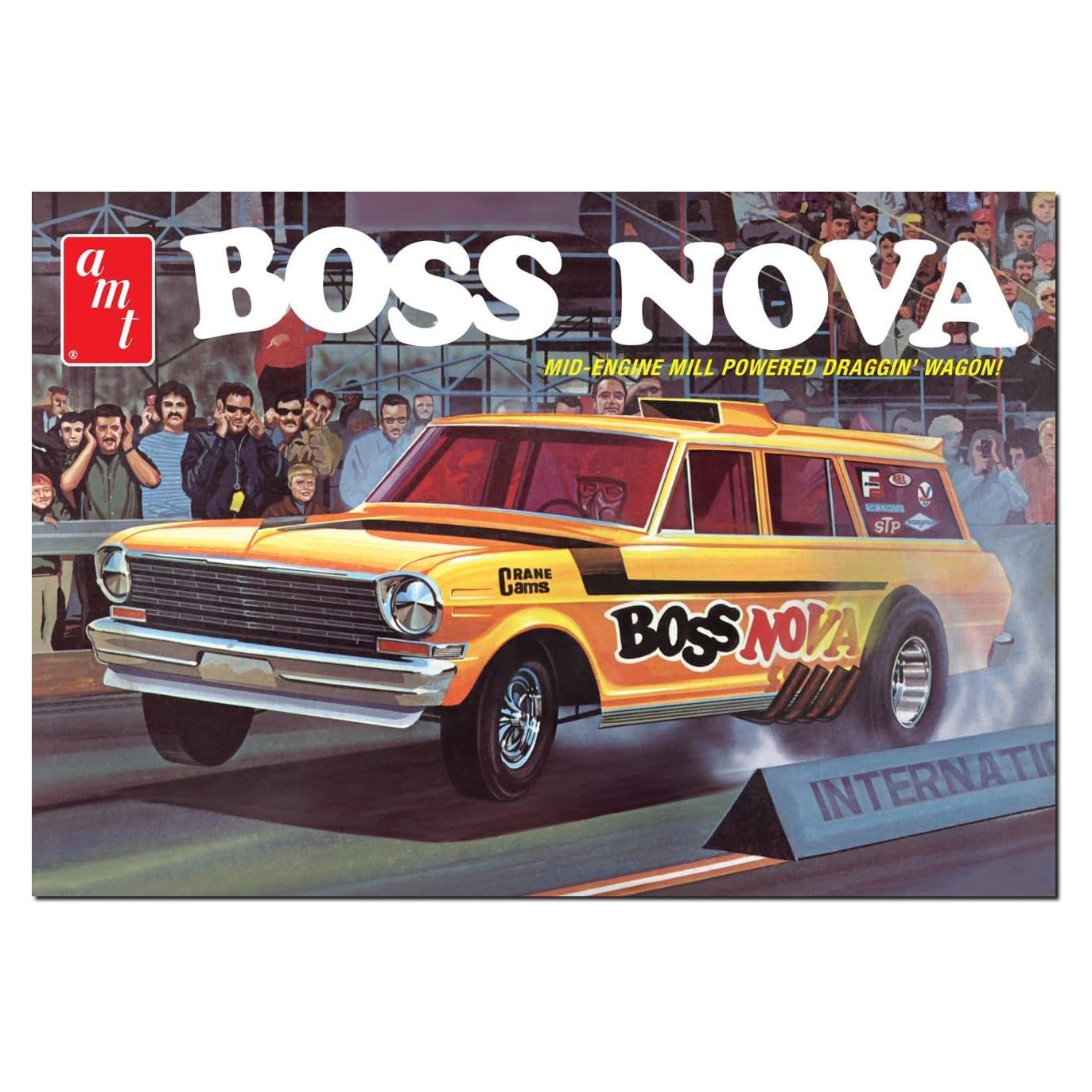 Kit de Modelo AMT Boss Nova Funny Car 1:25 117 Piezas